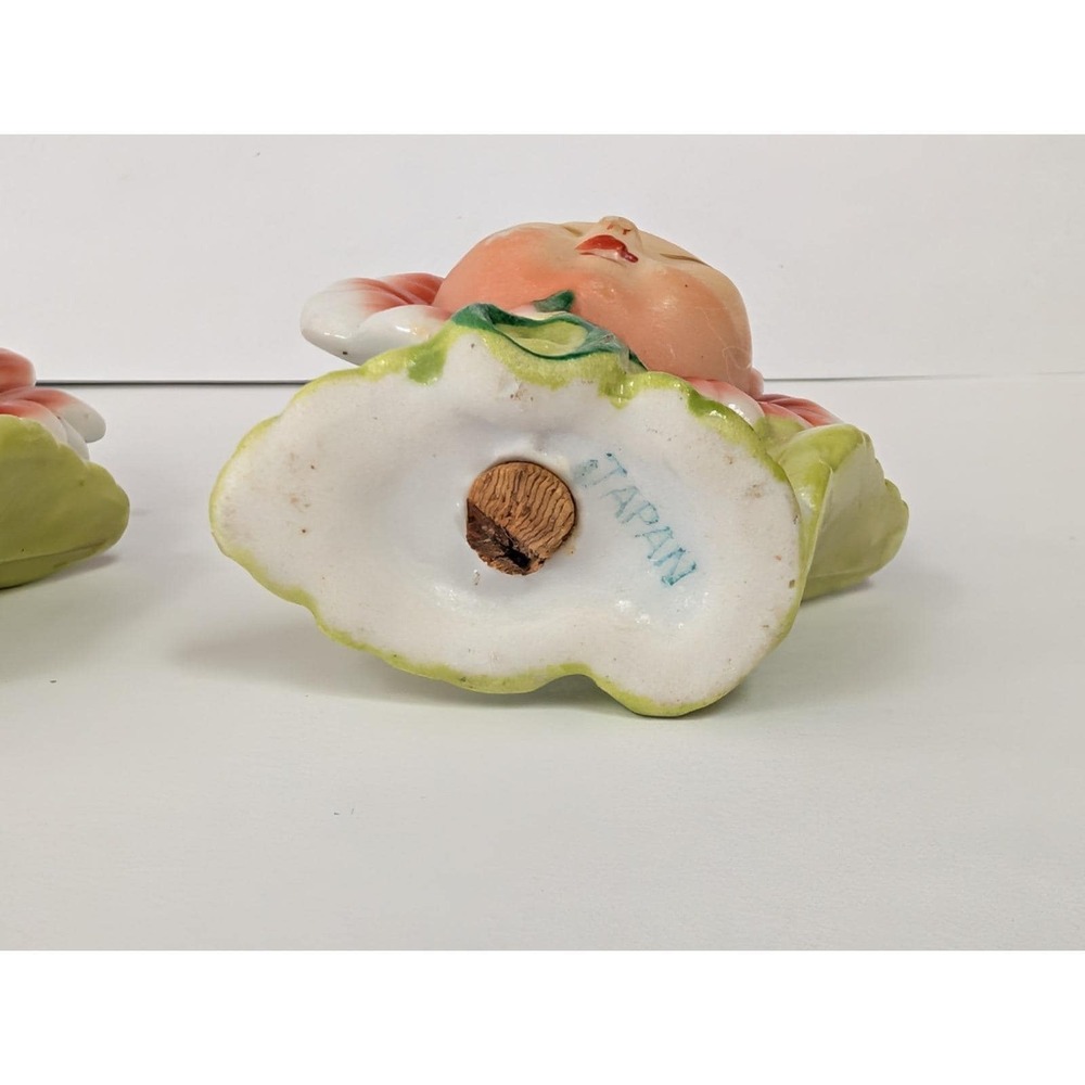VTG Anthropomorphic Flower, Sunflower, Salt & Pepper Shakers Novelty JAPAN Sleep - Picture 13 of 16